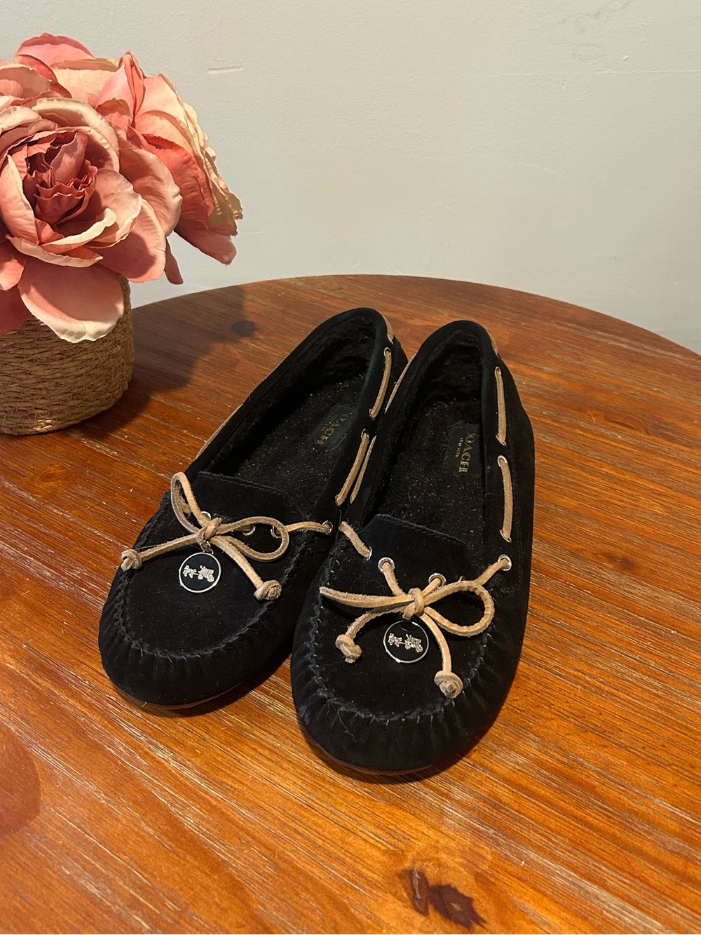 COACH Antonia Suede Moccasin Loafers Women’s 9.5